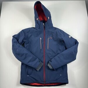 Tenson‎ MPC Extreme Ski Jacket Mens Medium Winter Coat Blue Full Zip Recco